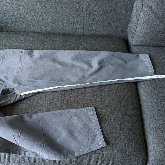 Dagg & Stacey Willa Peg Leg Pants in Grey 100% Cotton Twill - Picture 10 of 11